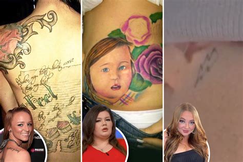 Teen Moms Amber Portwood tattoos daughter Leahs。